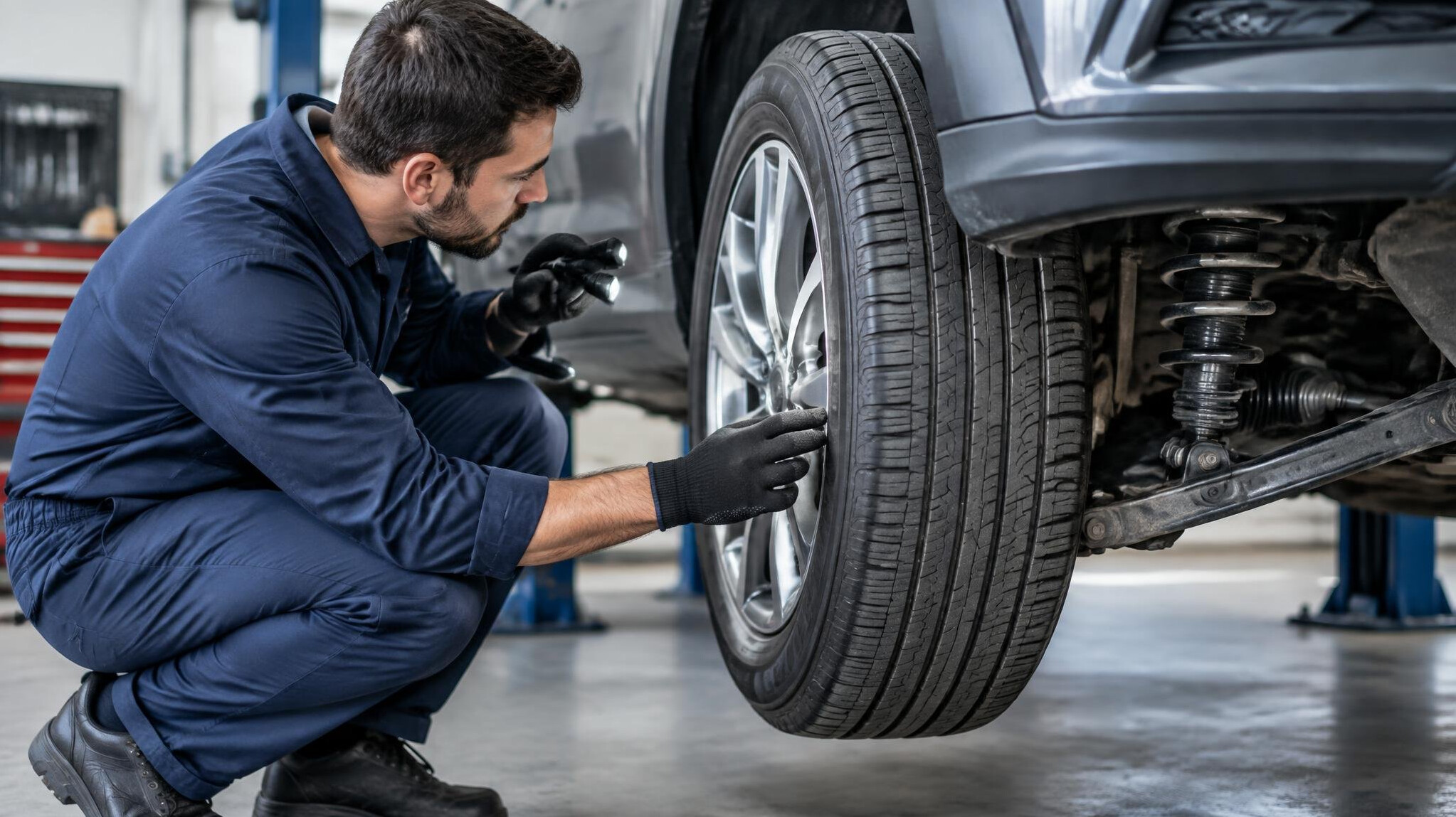 car tire inspection