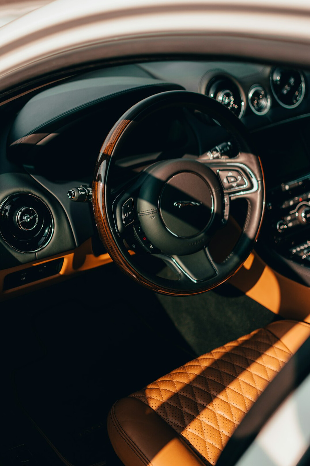 driver in luxury car