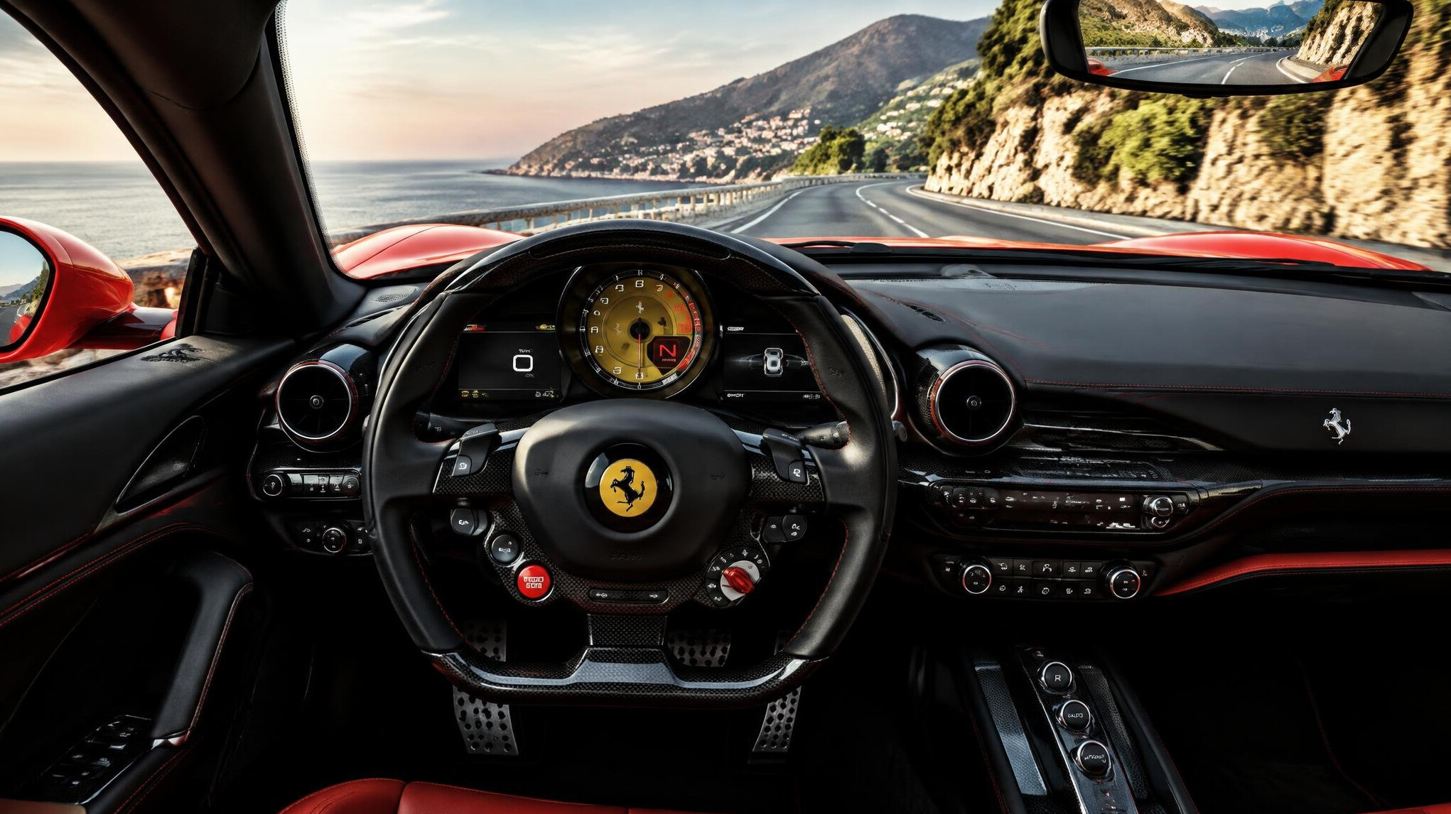 luxury sports car interior