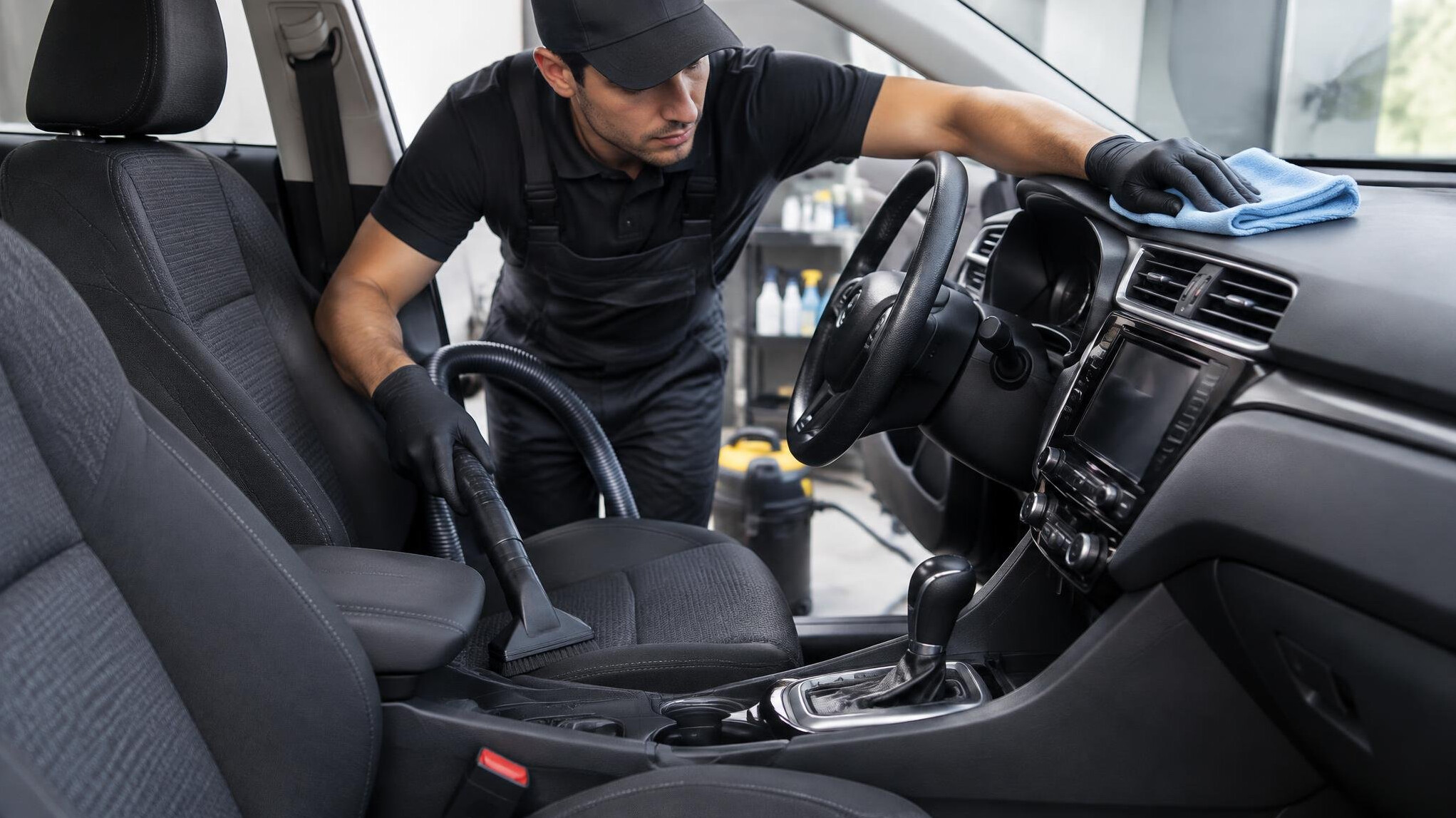 car interior cleaning