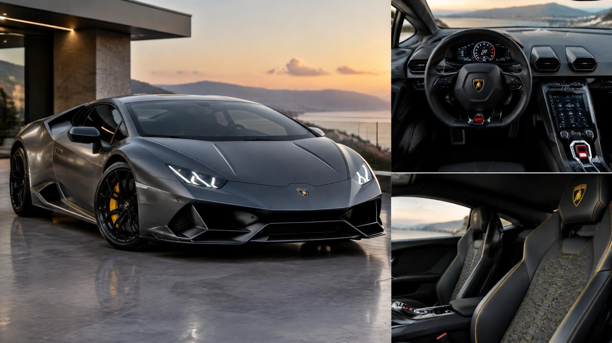 lamborghini supercar parked