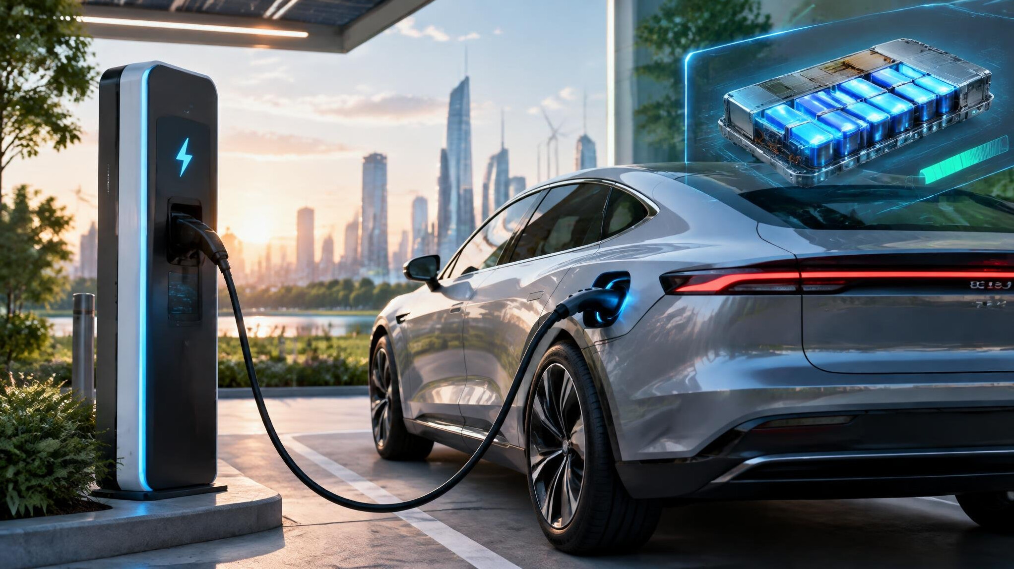 electric car charging station